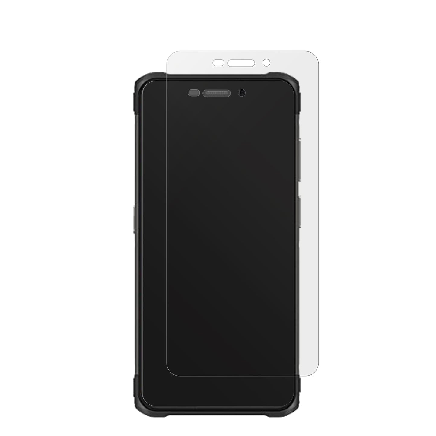UlefoneArmor X10 Pro mit aufgebrachter dipos Displayschutzfolie, die lästige Fingerabdrücke minimiert
