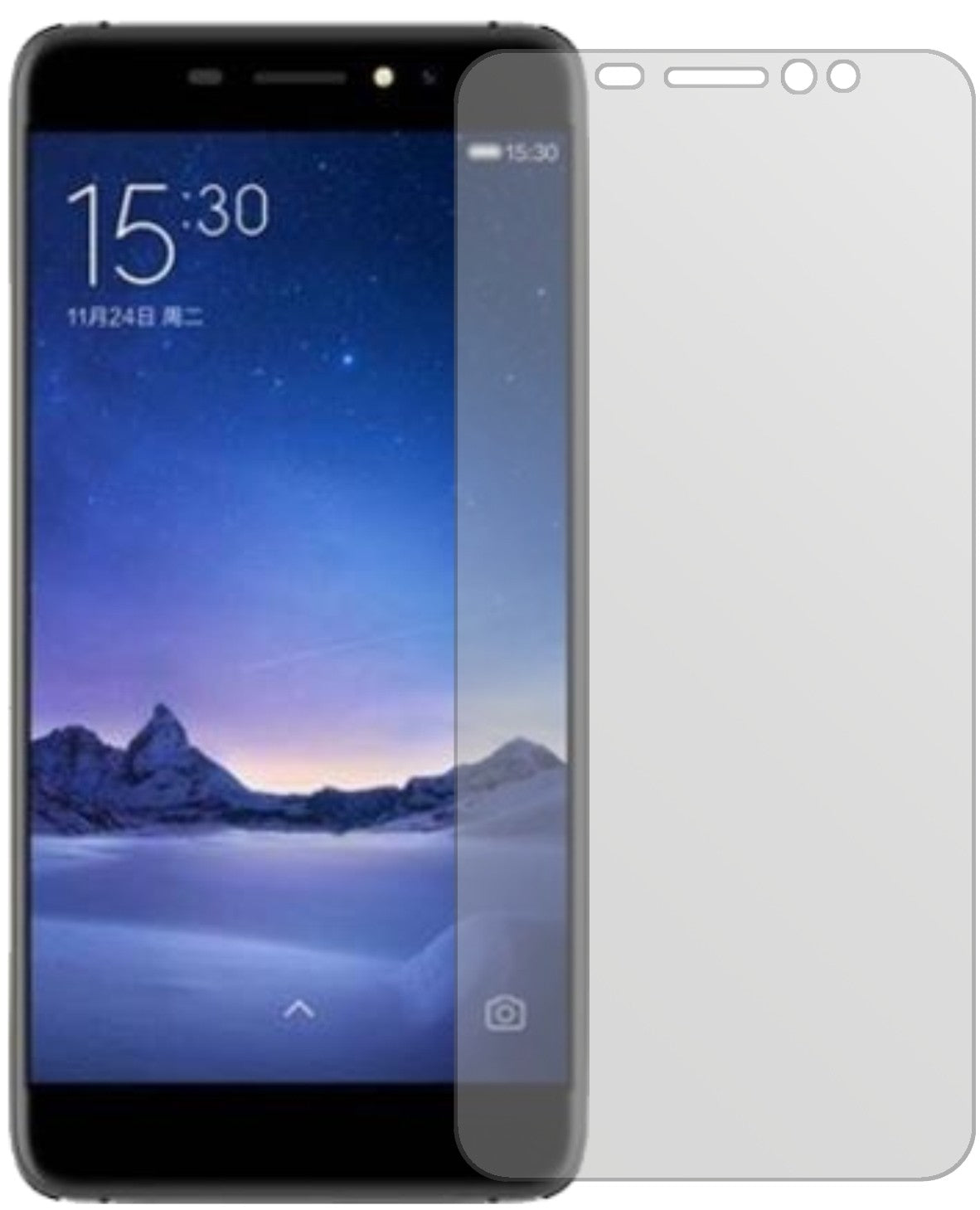 UlefoneS8 Pro mit aufgebrachter dipos Displayschutzfolie, die lästige Fingerabdrücke minimiert