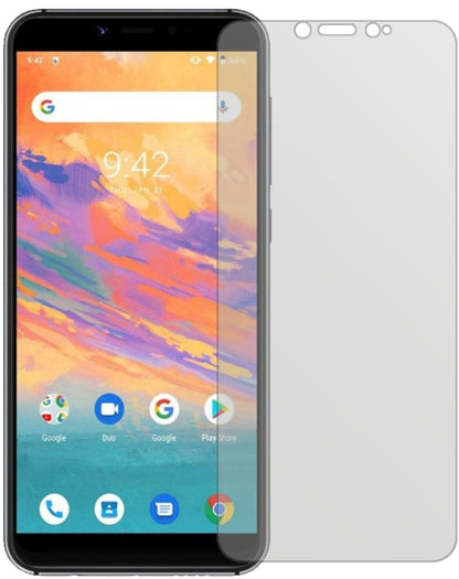 UmidigiA3S mit aufgebrachter dipos Displayschutzfolie, die lästige Fingerabdrücke minimiert