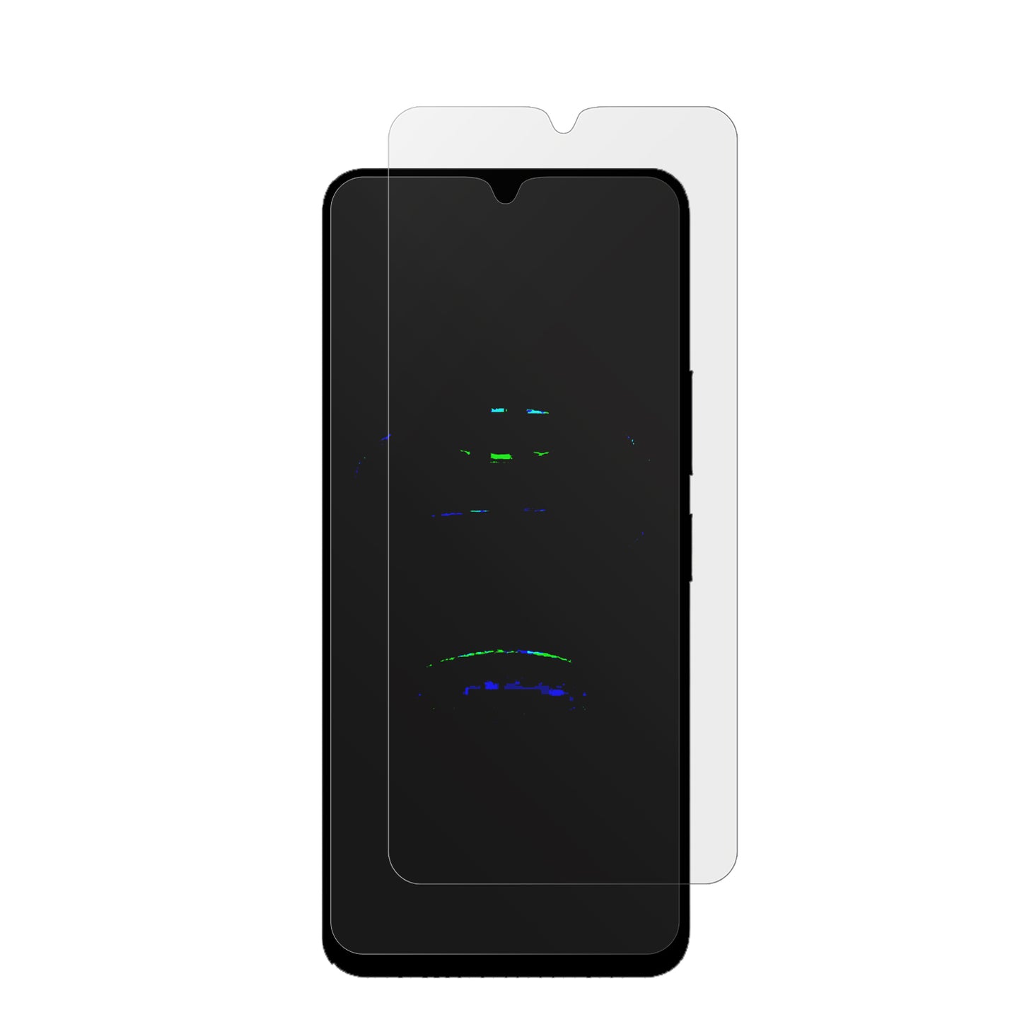 UmidigiG100x mit aufgebrachter dipos Displayschutzfolie, die lästige Fingerabdrücke minimiert