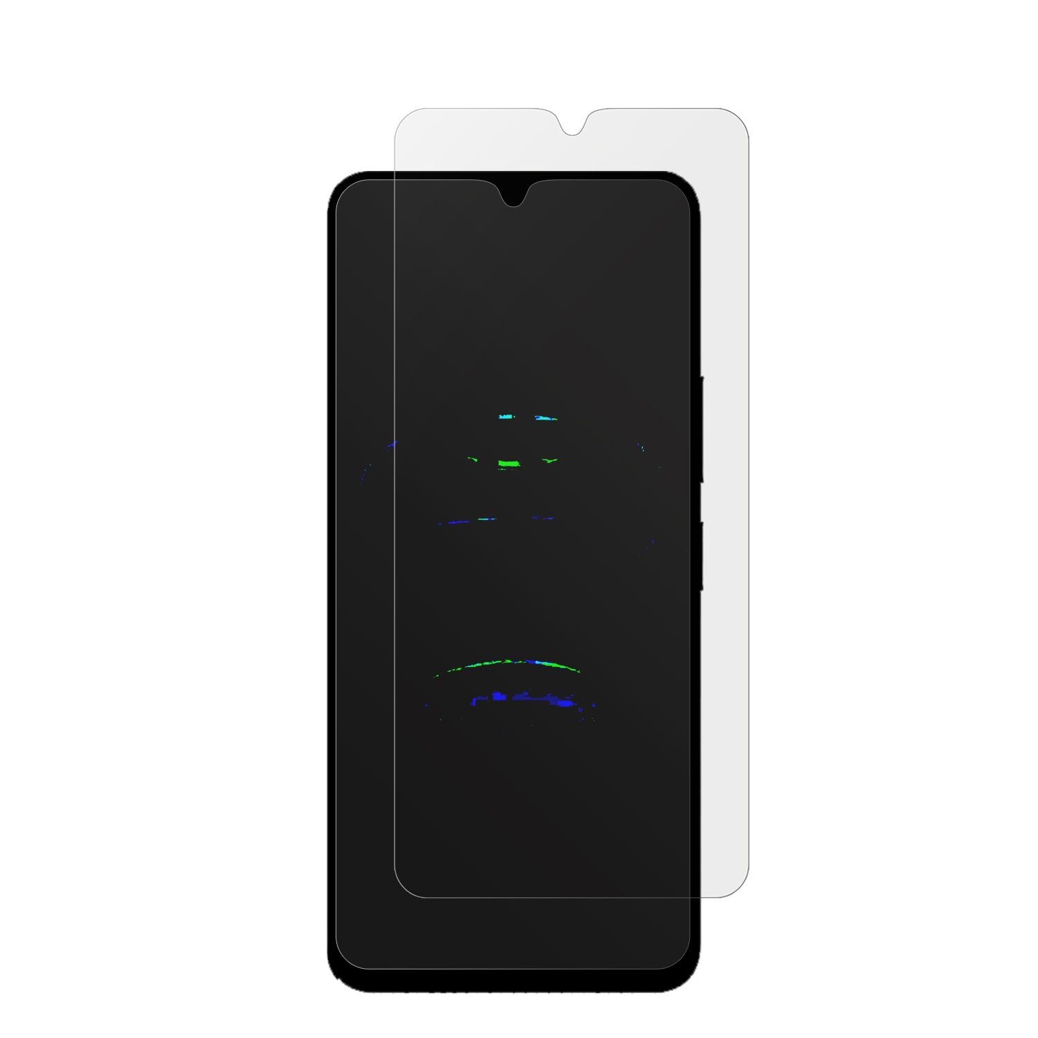 UmidigiG100x mit aufgebrachter dipos Displayschutzfolie, die lästige Fingerabdrücke minimiert