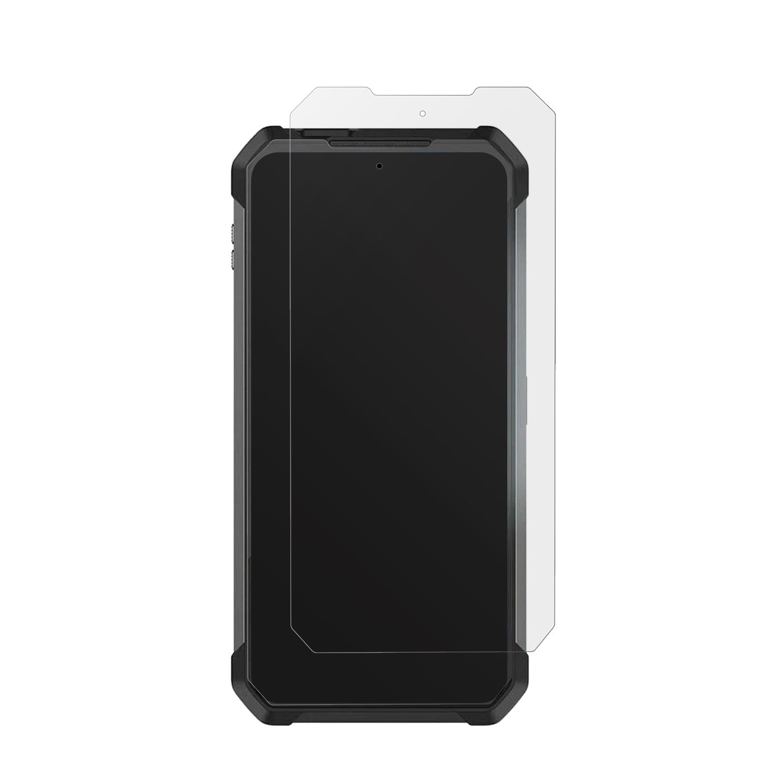UnihertzTank 4 Pro mit aufgebrachter dipos Displayschutzfolie, die lästige Fingerabdrücke minimiert