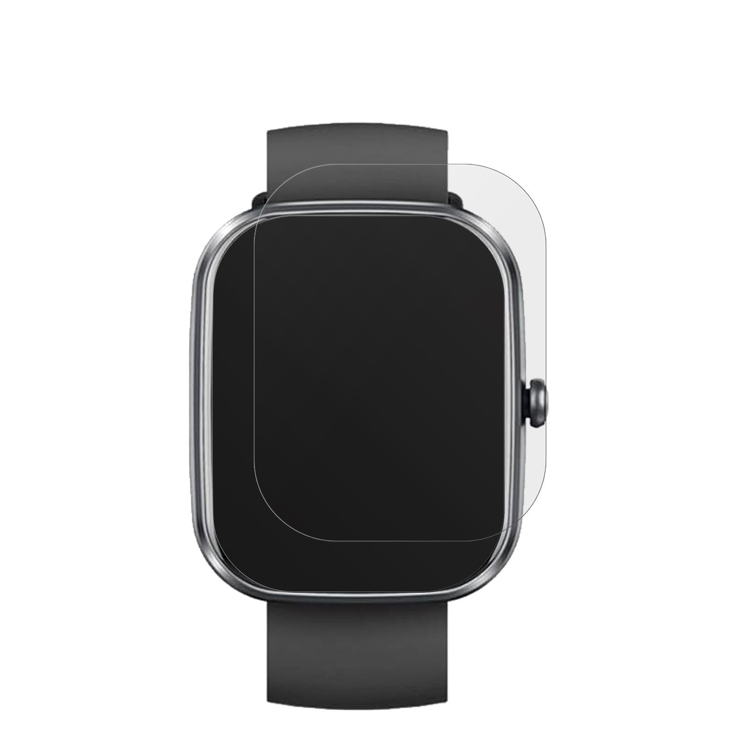 VEKJ1.91 Zoll Smartwatch mit aufgebrachter dipos Displayschutzfolie, die lästige Fingerabdrücke minimiert