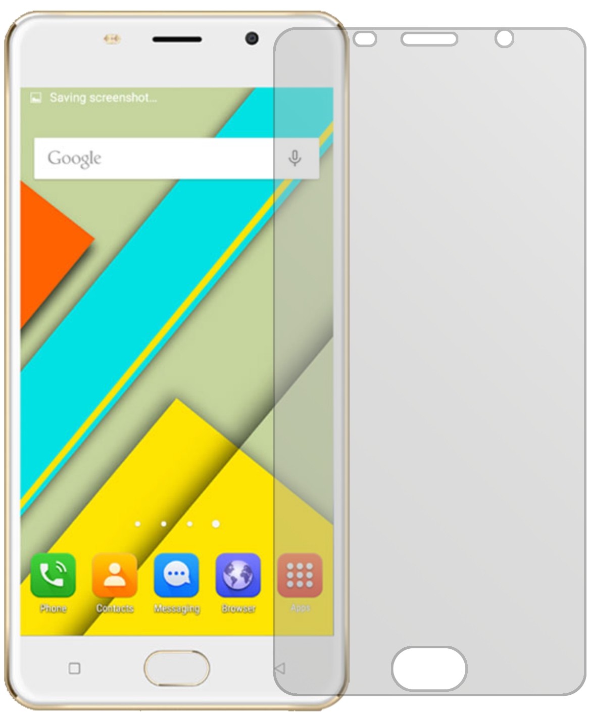 ViVKR9s 2017 mit aufgebrachter dipos Displayschutzfolie, die lästige Fingerabdrücke minimiert