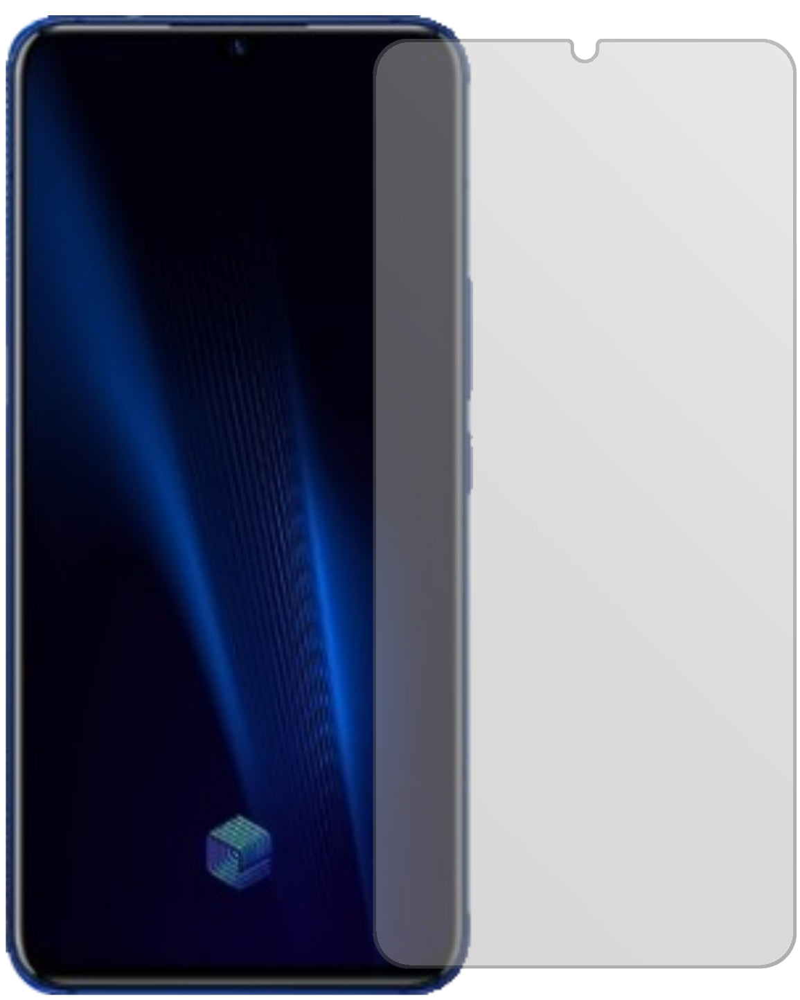 VivoIQOO Pro 5G mit aufgebrachter dipos Displayschutzfolie, die lästige Fingerabdrücke minimiert