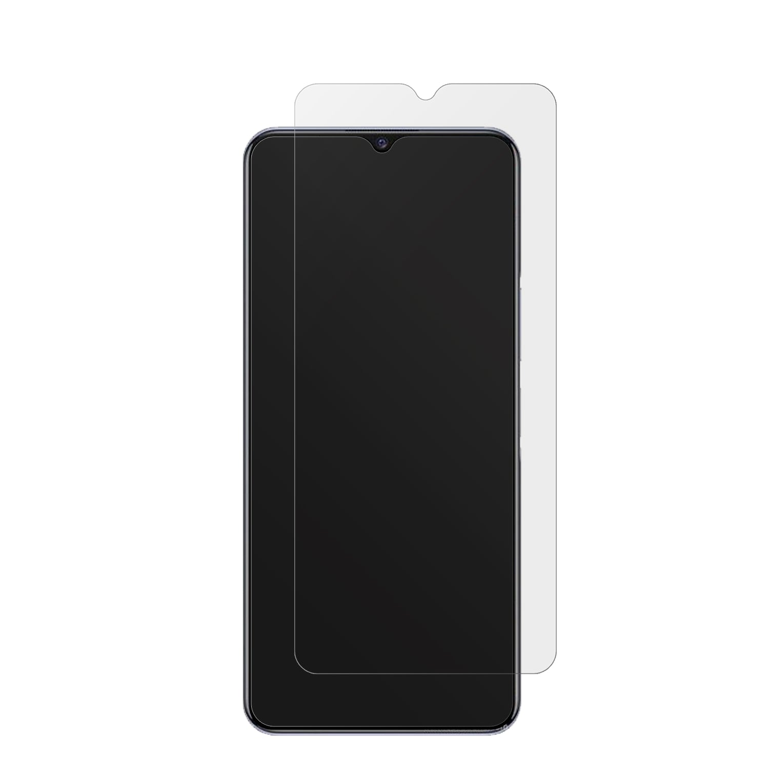 VIVOIQOO Z3 5G mit aufgebrachter dipos Displayschutzfolie, die lästige Fingerabdrücke minimiert