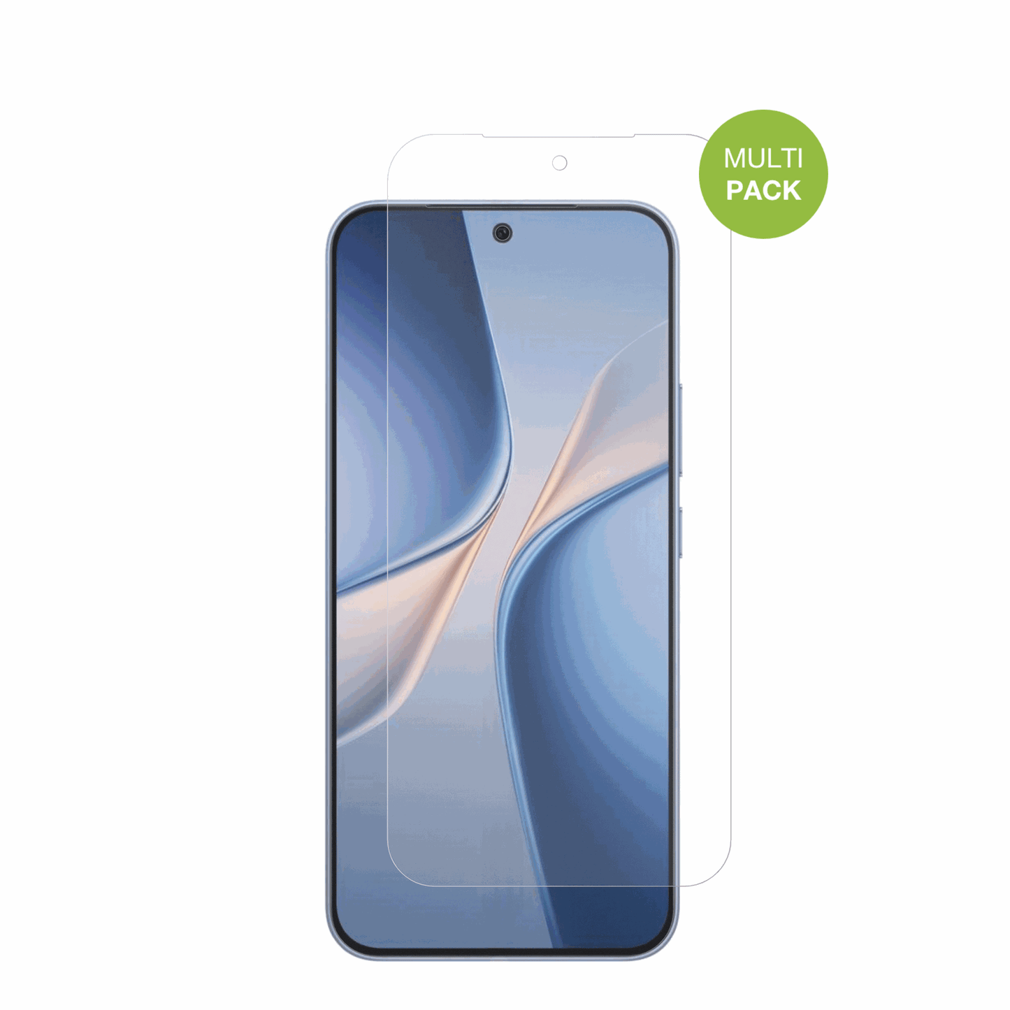 VivoT5 Pro mit aufgebrachter dipos Displayschutzfolie, die lästige Fingerabdrücke minimiert