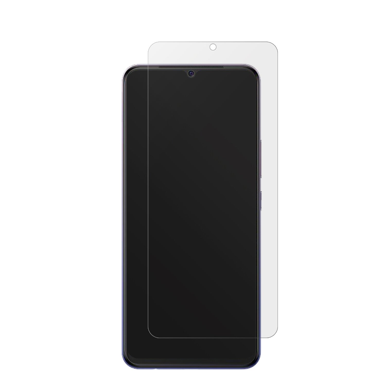 VivoV20 mit aufgebrachter dipos Displayschutzfolie, die lästige Fingerabdrücke minimiert