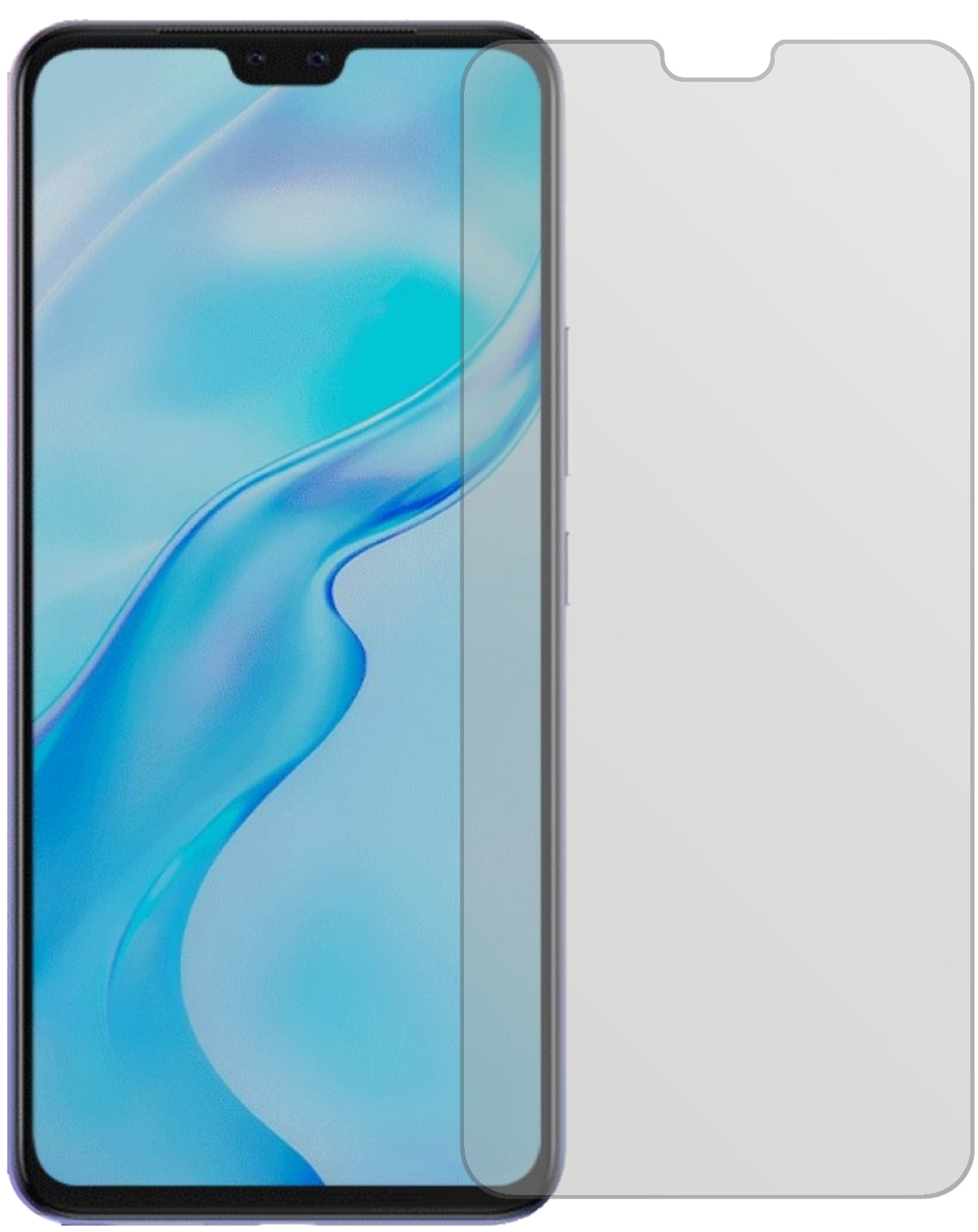 VivoV20 Pro mit aufgebrachter dipos Displayschutzfolie, die lästige Fingerabdrücke minimiert