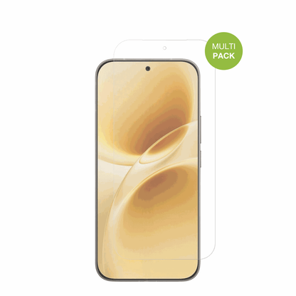 VivoV70 Elite mit aufgebrachter dipos Displayschutzfolie, die lästige Fingerabdrücke minimiert