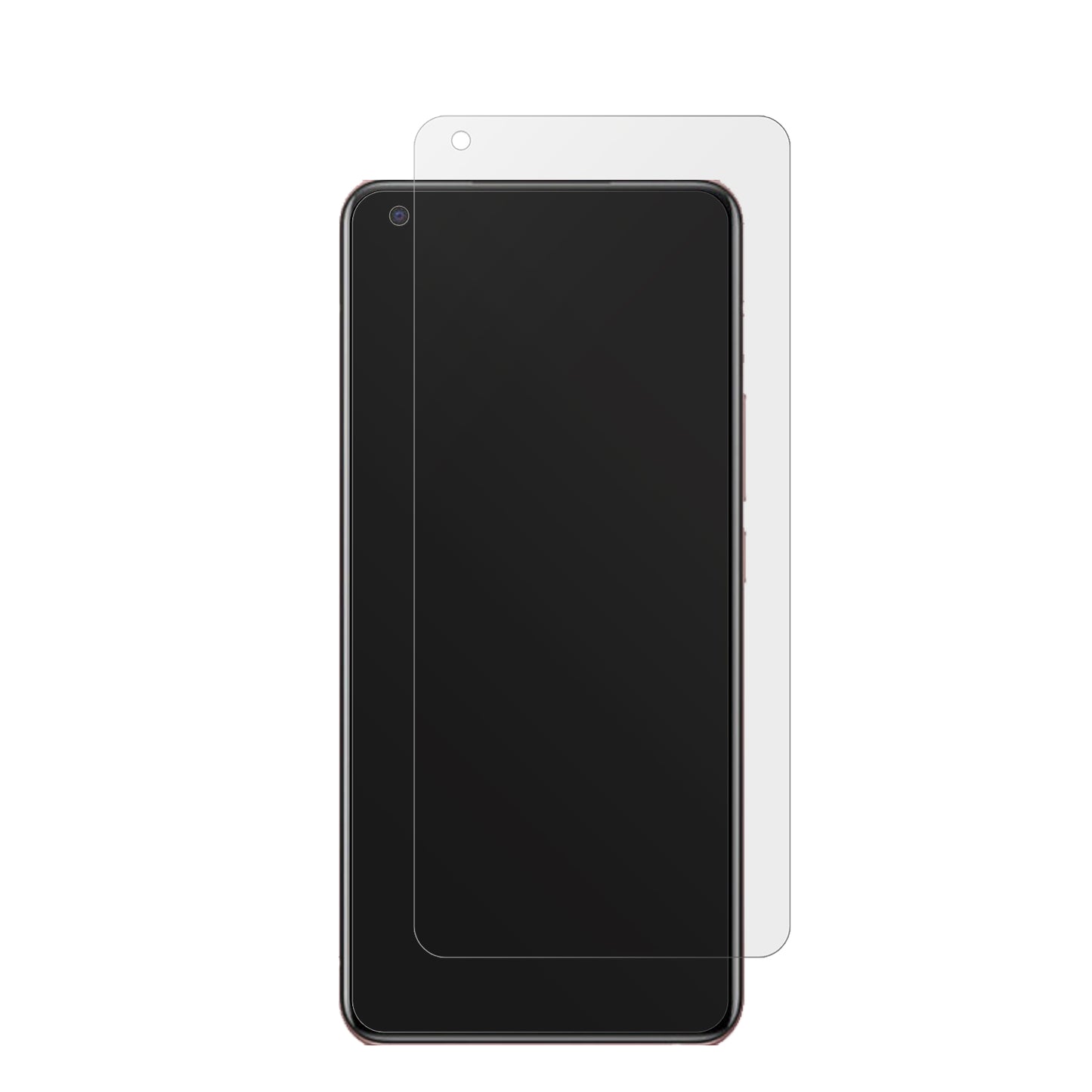 VivoX50 mit aufgebrachter dipos Displayschutzfolie, die lästige Fingerabdrücke minimiert
