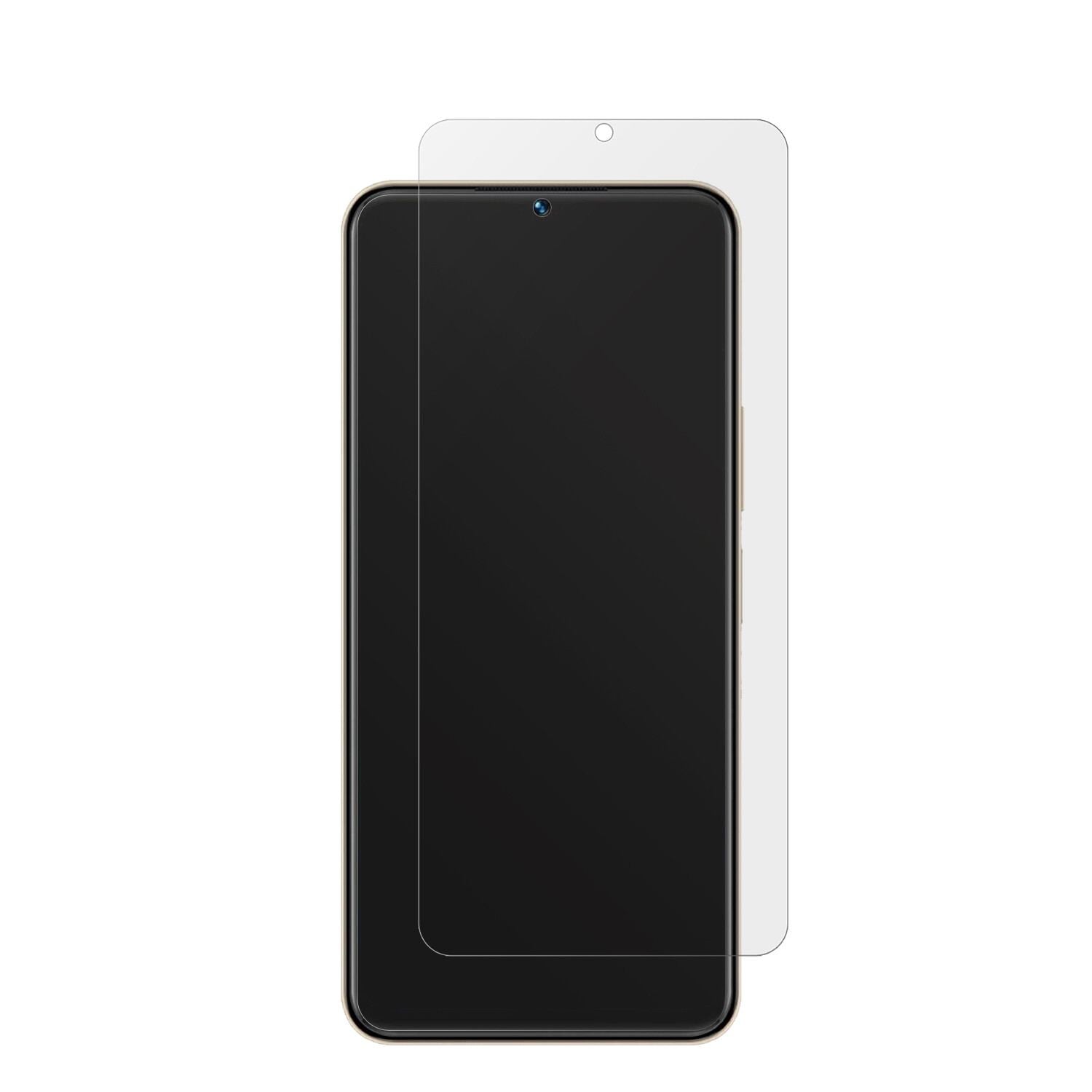 VIVOY35 5G mit aufgebrachter dipos Displayschutzfolie, die lästige Fingerabdrücke minimiert