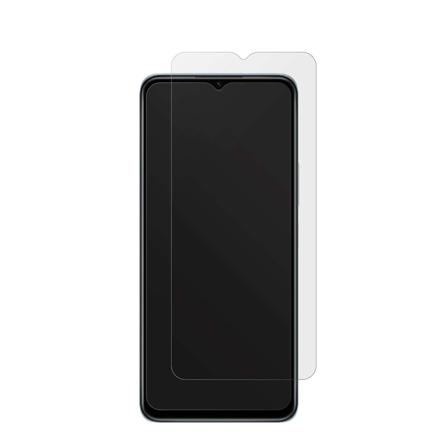 VivoY55s 5G mit aufgebrachter dipos Displayschutzfolie, die lästige Fingerabdrücke minimiert
