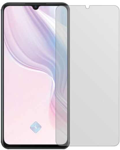 VivoZ1x mit aufgebrachter dipos Displayschutzfolie, die lästige Fingerabdrücke minimiert