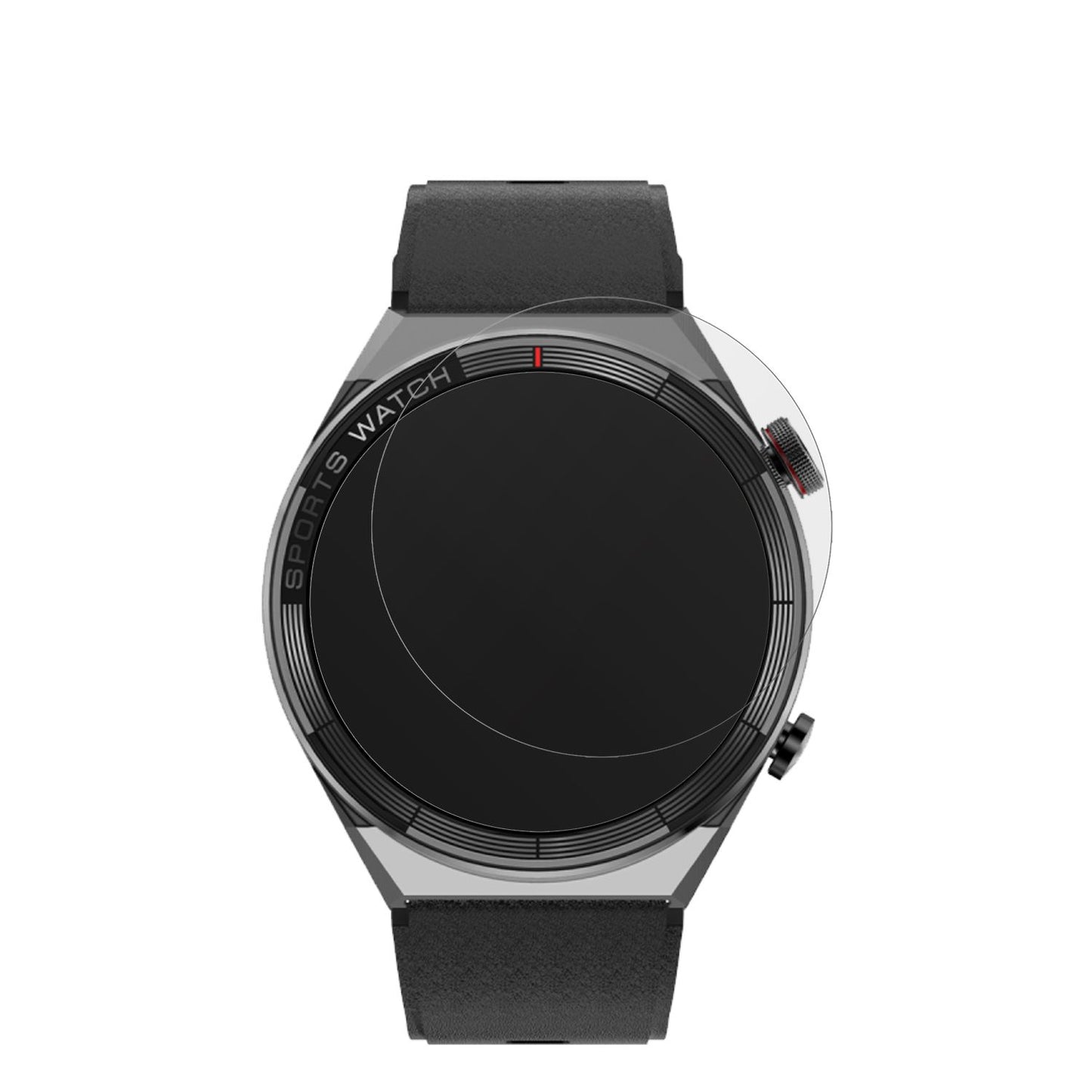 WatchmarkMaverick mit aufgebrachter dipos Displayschutzfolie, die lästige Fingerabdrücke minimiert