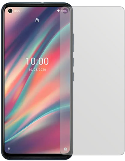 WikoView5 mit aufgebrachter dipos Displayschutzfolie, die lästige Fingerabdrücke minimiert