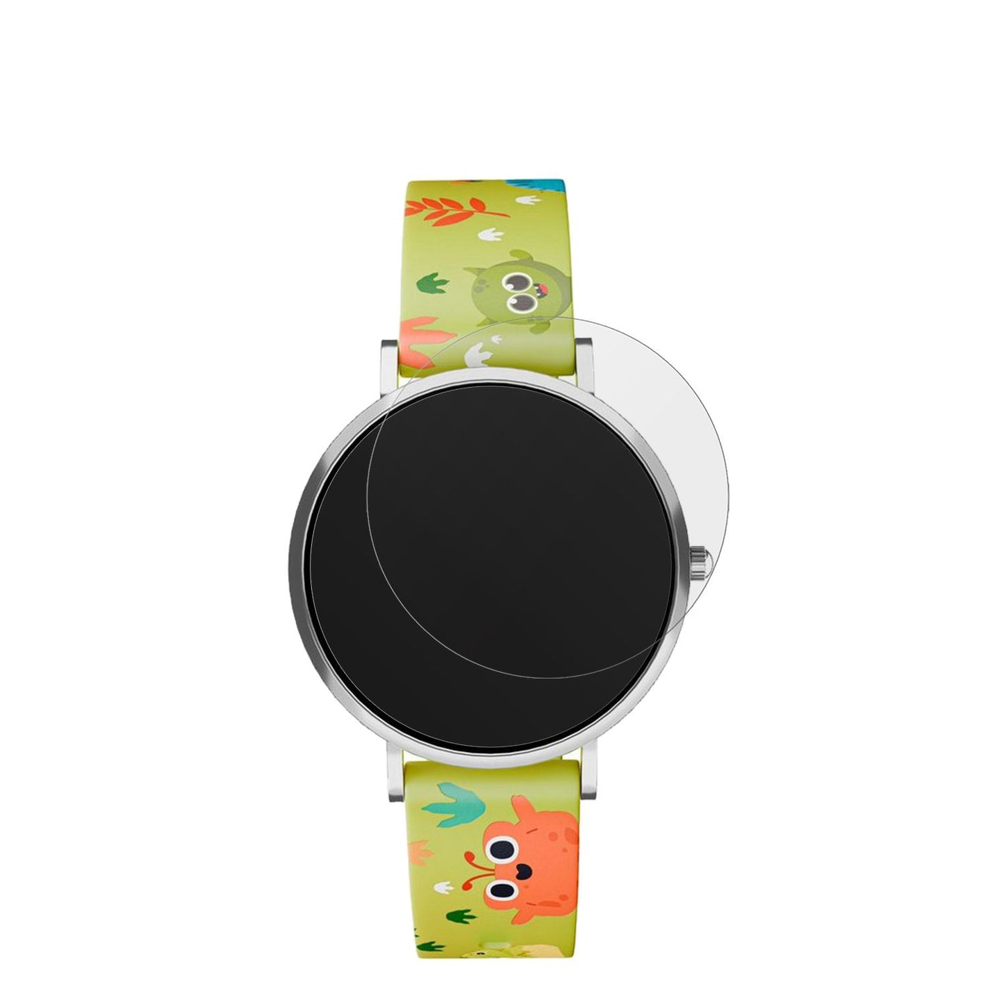 XCoastLino Time 37mm mit aufgebrachter dipos Displayschutzfolie, die lästige Fingerabdrücke minimiert