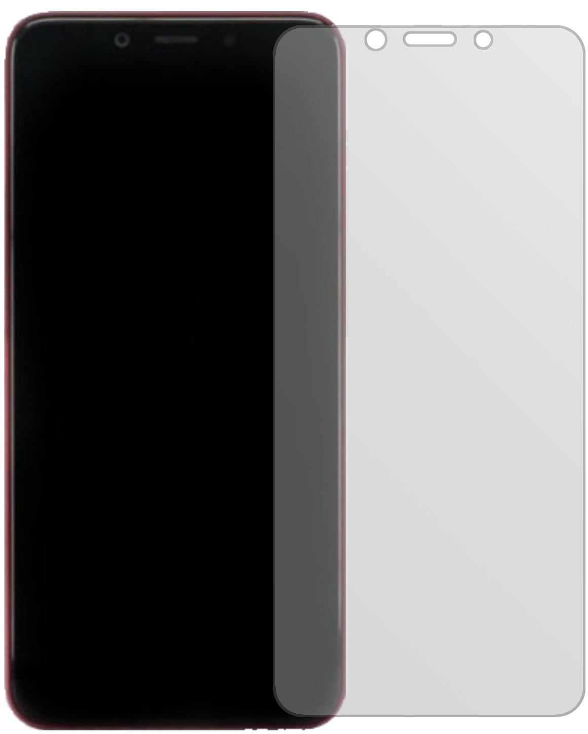 XiaomiMi 6X mit aufgebrachter dipos Displayschutzfolie, die lästige Fingerabdrücke minimiert