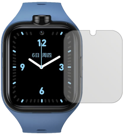 XiaomiMi Kids Watch 4 Pro mit aufgebrachter dipos Displayschutzfolie, die lästige Fingerabdrücke minimiert