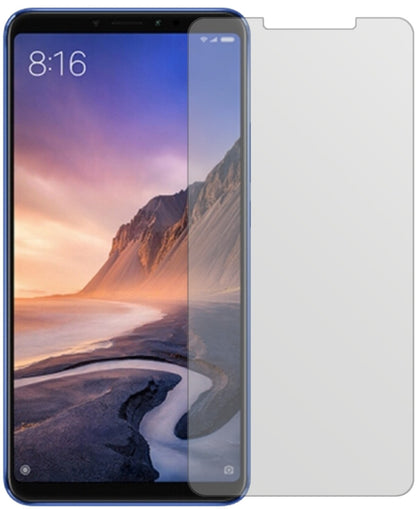 XiaomiMi Max 3 mit aufgebrachter dipos Displayschutzfolie, die lästige Fingerabdrücke minimiert