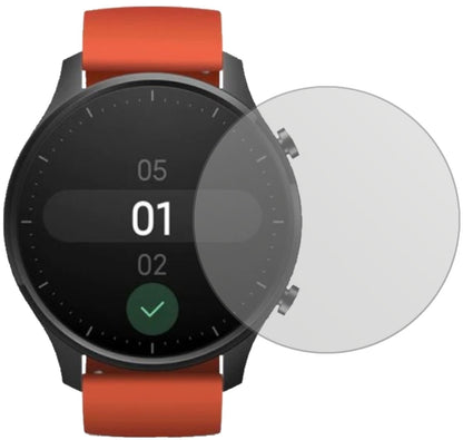 XiaomiMi Watch Color mit aufgebrachter dipos Displayschutzfolie, die lästige Fingerabdrücke minimiert