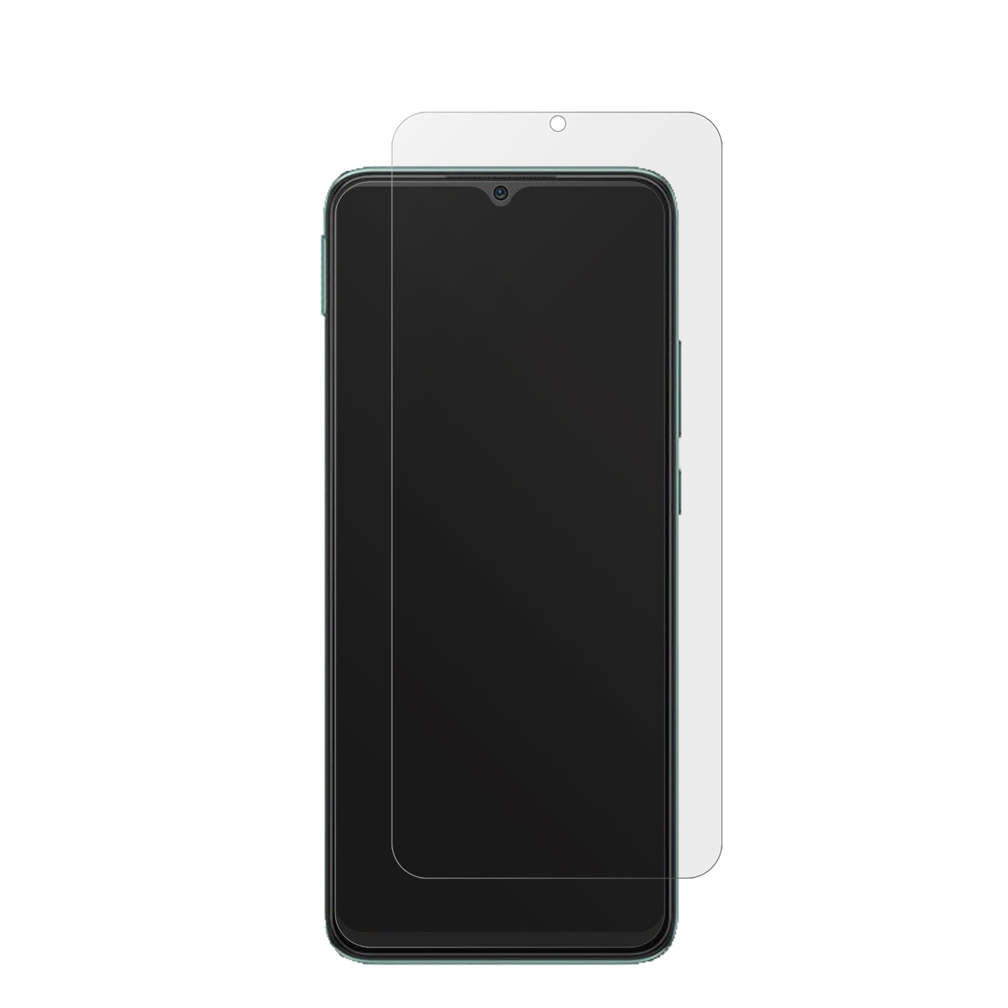 XiaomiPoco C40 mit aufgebrachter dipos Displayschutzfolie, die lästige Fingerabdrücke minimiert