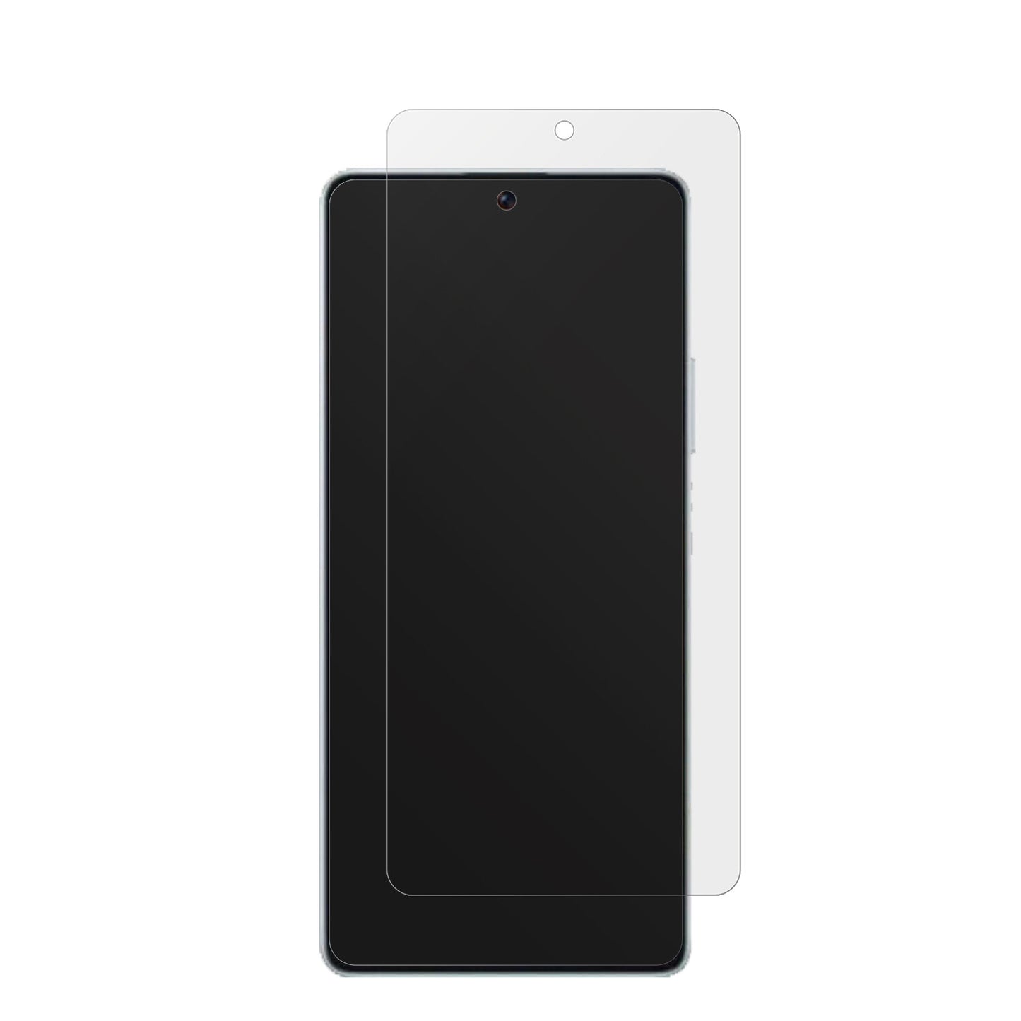 XiaomiPoco F5 mit aufgebrachter dipos Displayschutzfolie, die lästige Fingerabdrücke minimiert