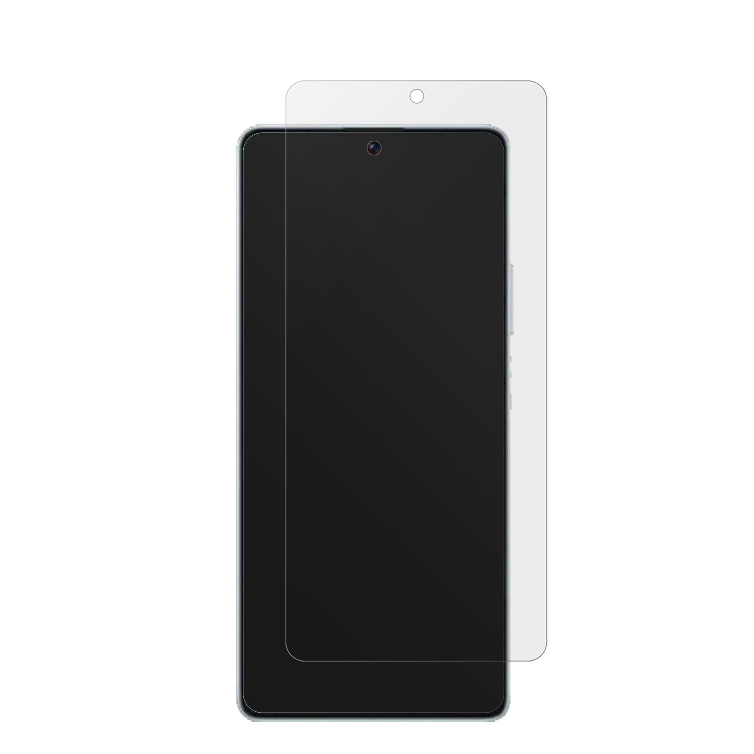 XiaomiPoco F5 mit aufgebrachter dipos Displayschutzfolie, die lästige Fingerabdrücke minimiert