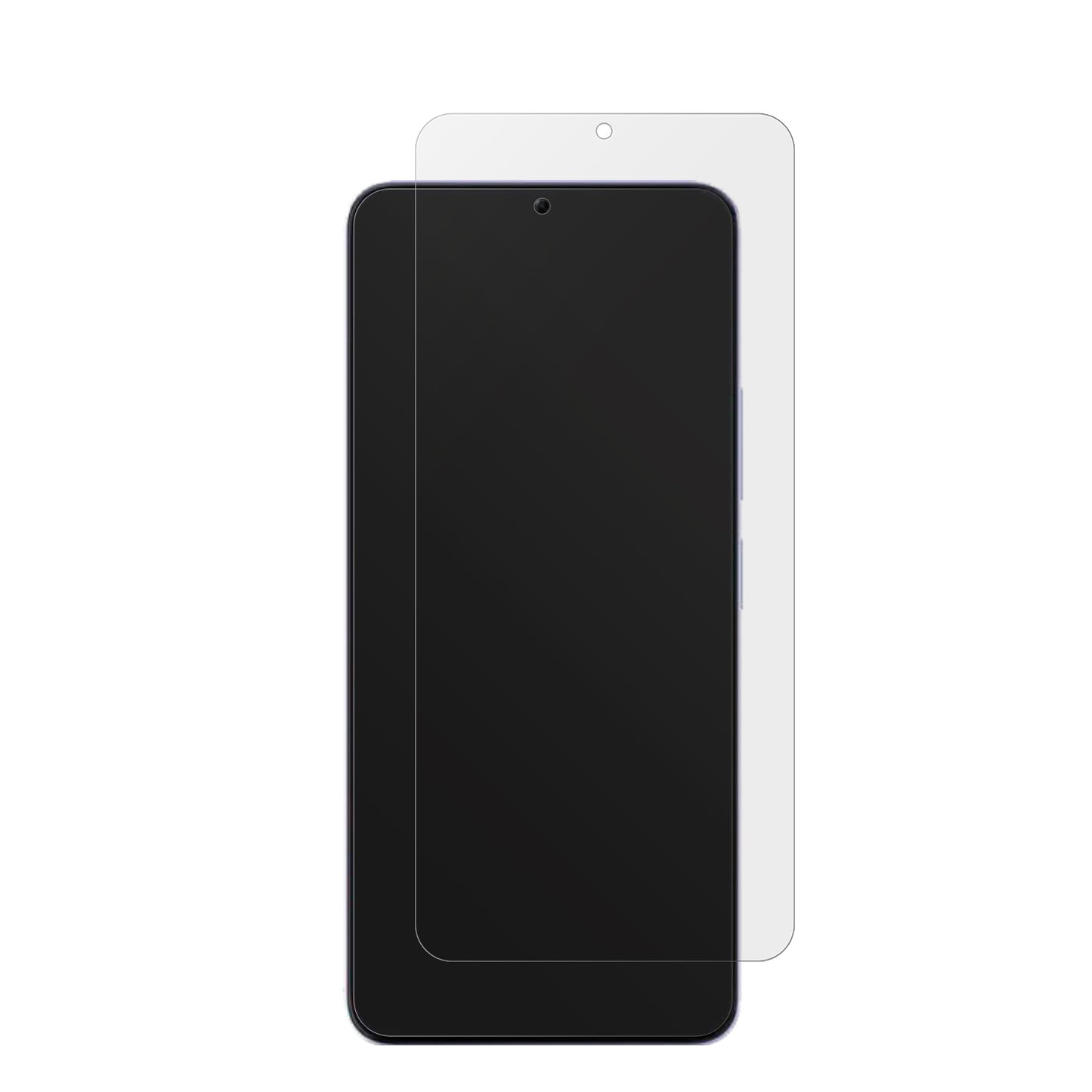 XiaomiPoco M6 mit aufgebrachter dipos Displayschutzfolie, die lästige Fingerabdrücke minimiert