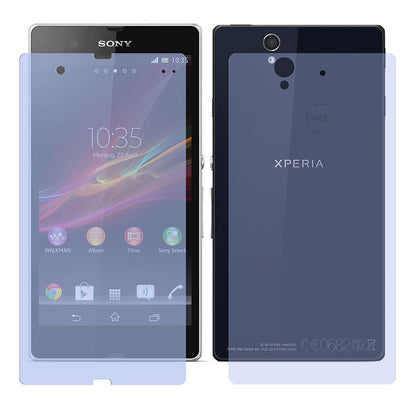 Xperia acro SSony mit aufgebrachter dipos Displayschutzfolie, die lästige Fingerabdrücke minimiert