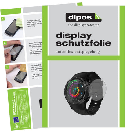 ZeblazeThor 4 mit aufgebrachter dipos Displayschutzfolie, die lästige Fingerabdrücke minimiert