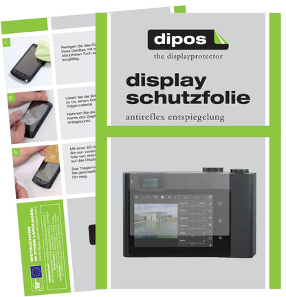 ZeissZX1 mit aufgebrachter dipos Displayschutzfolie, die lästige Fingerabdrücke minimiert
