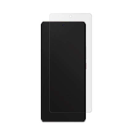 ZTEAxon 50 5G mit aufgebrachter dipos Displayschutzfolie, die lästige Fingerabdrücke minimiert