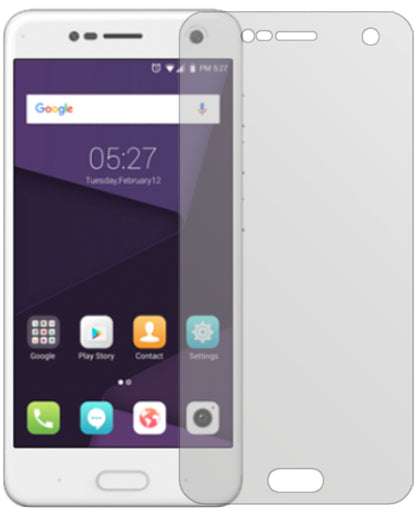 ZTEBlade V8 mit aufgebrachter dipos Displayschutzfolie, die lästige Fingerabdrücke minimiert