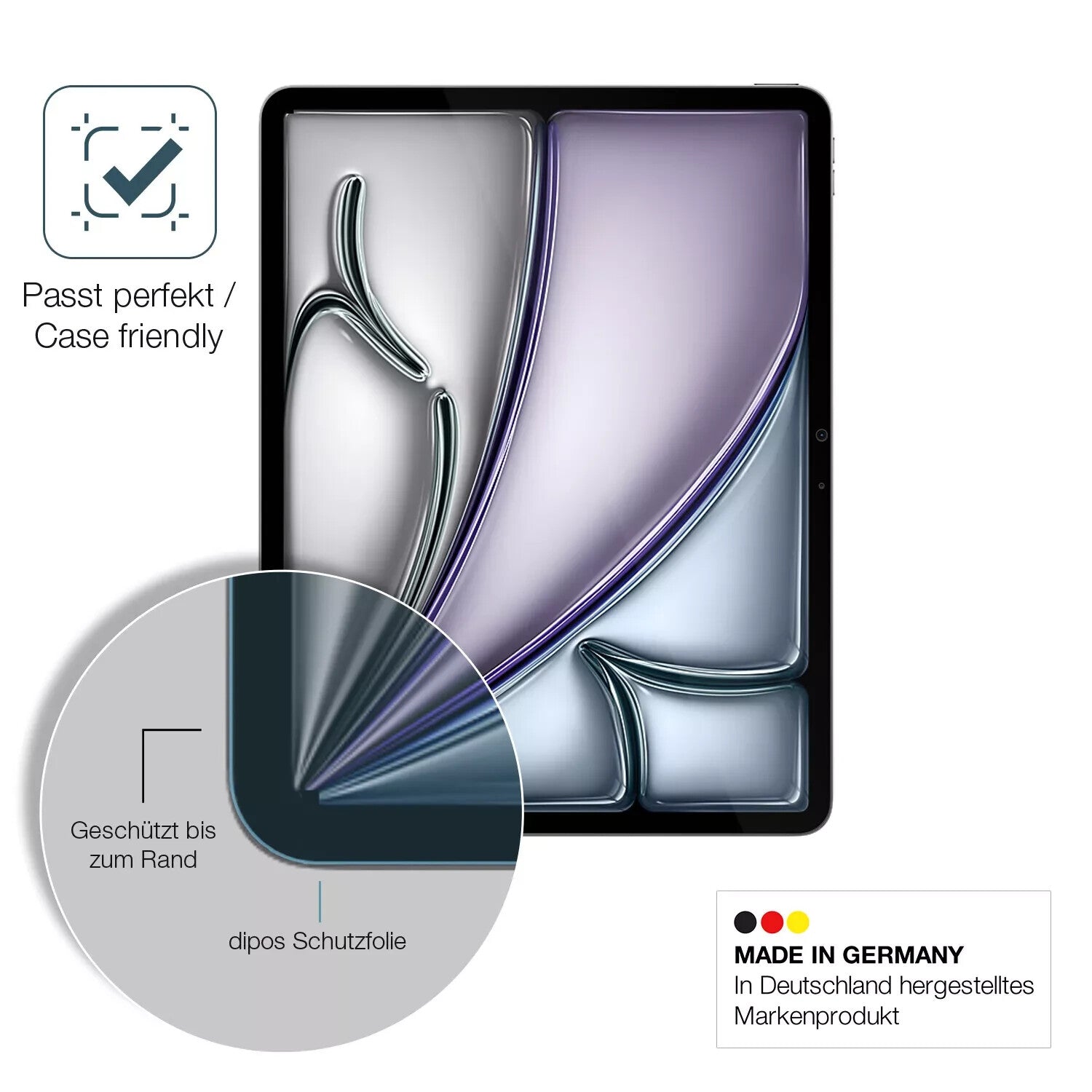 Displayschutz hergestellt in Deutschland, höchste Qualität made in Germany