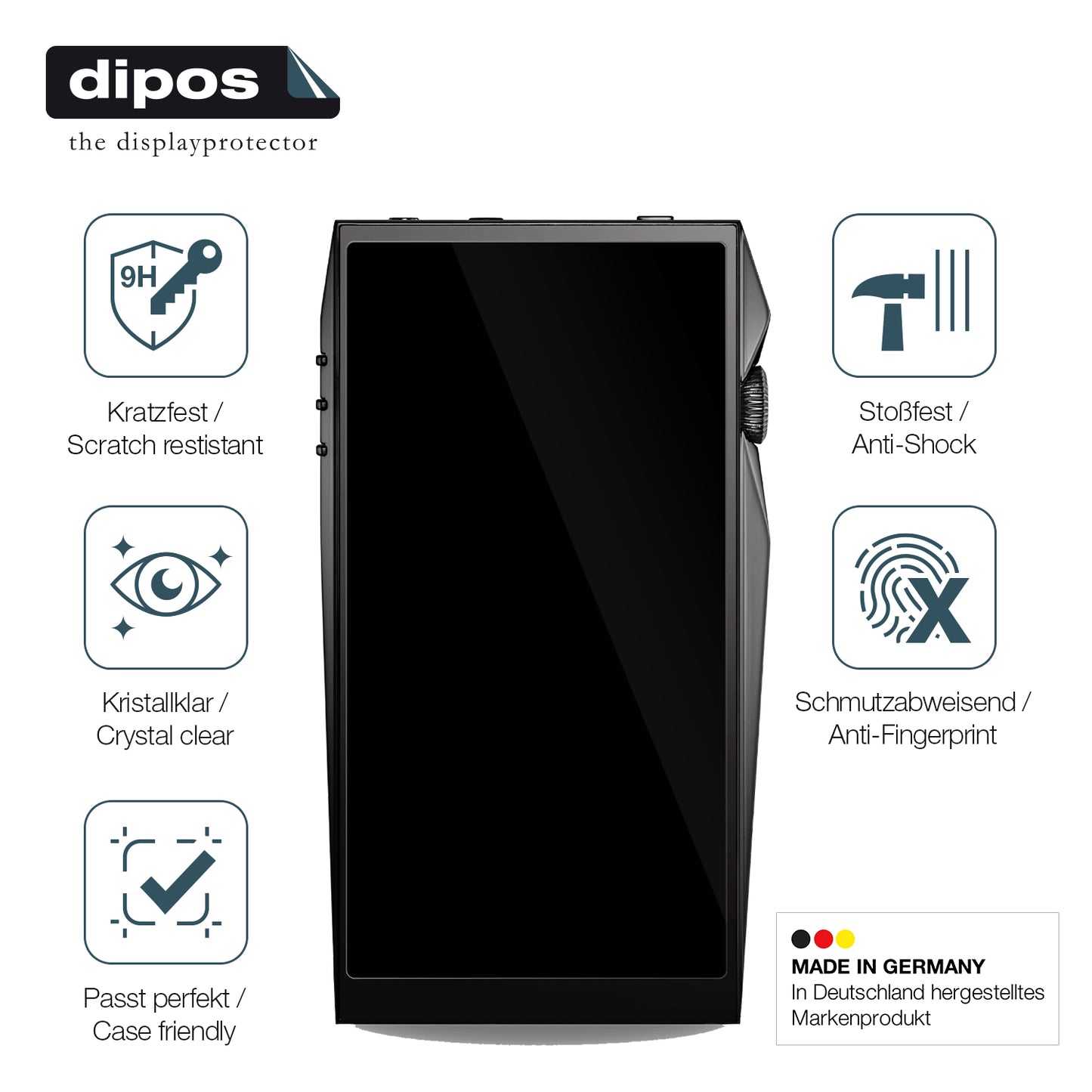 Displayschutz hergestellt in Deutschland, höchste Qualität made in Germany