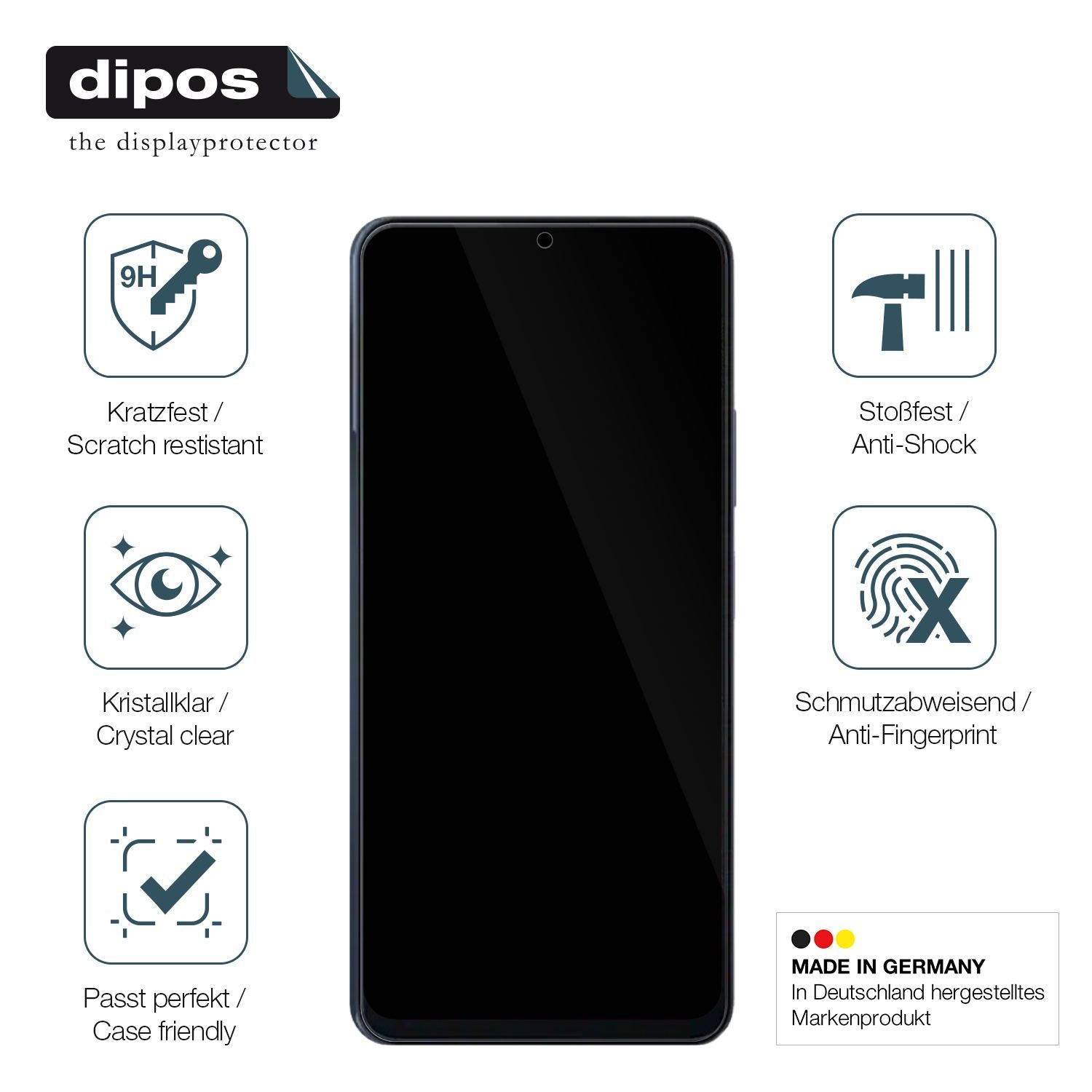 Displayschutz hergestellt in Deutschland, höchste Qualität made in Germany