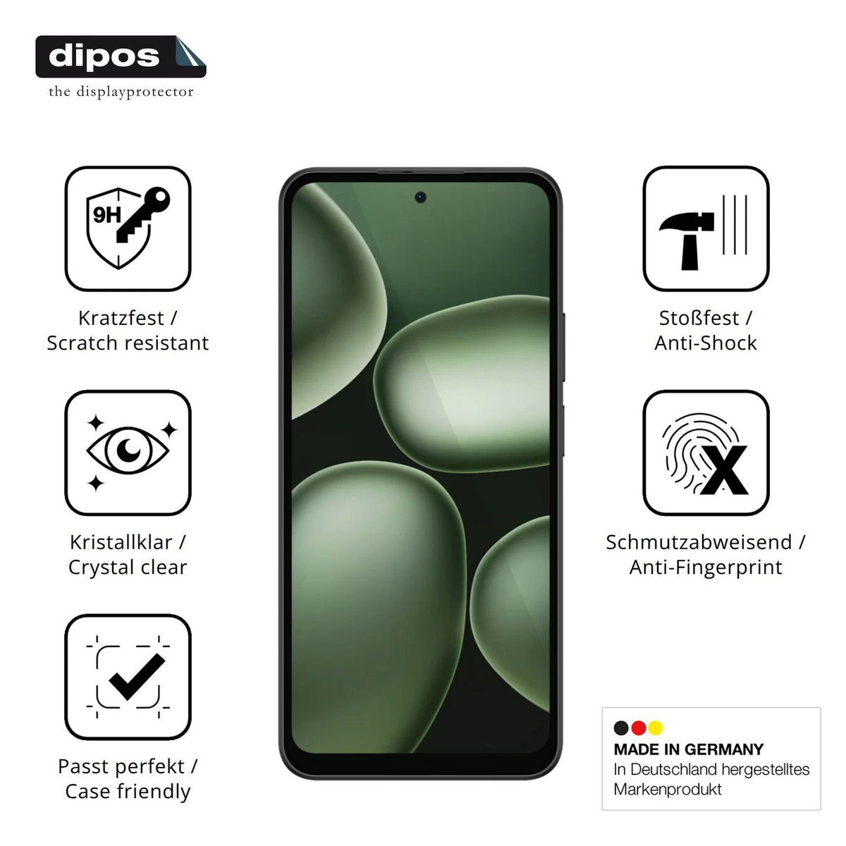 Displayschutz hergestellt in Deutschland, höchste Qualität made in Germany