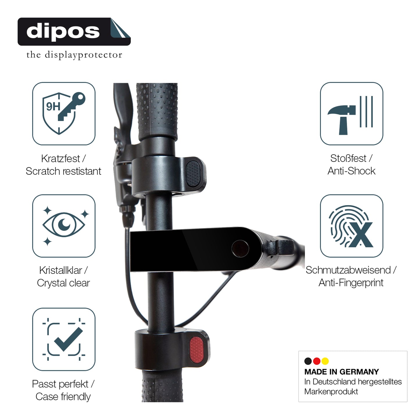 Displayschutz hergestellt in Deutschland, höchste Qualität made in Germany