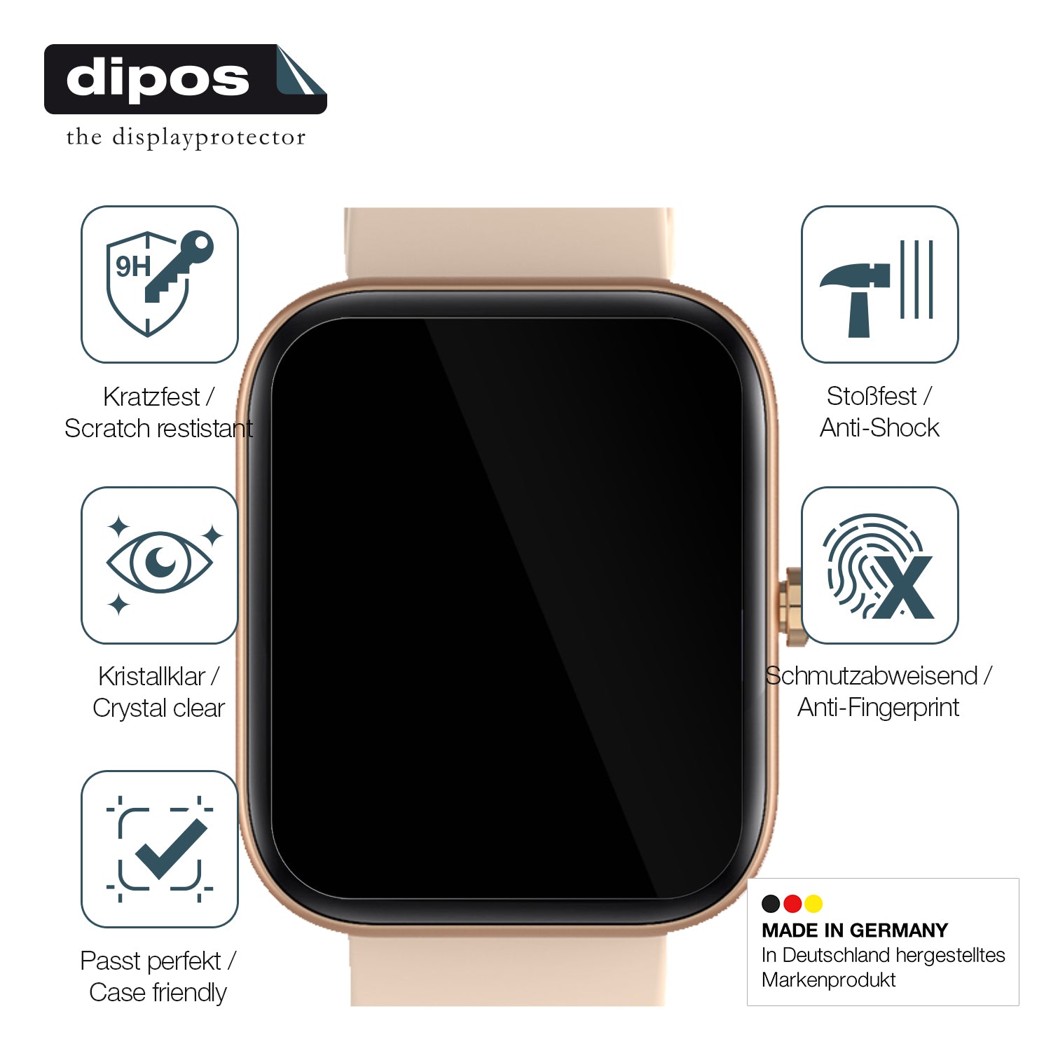 Displayschutz hergestellt in Deutschland, höchste Qualität made in Germany