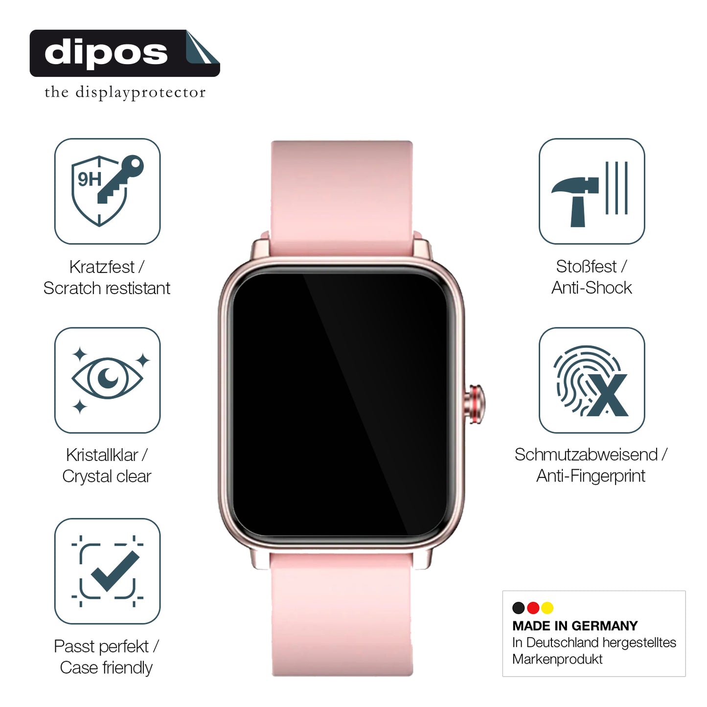 Displayschutz hergestellt in Deutschland, höchste Qualität made in Germany