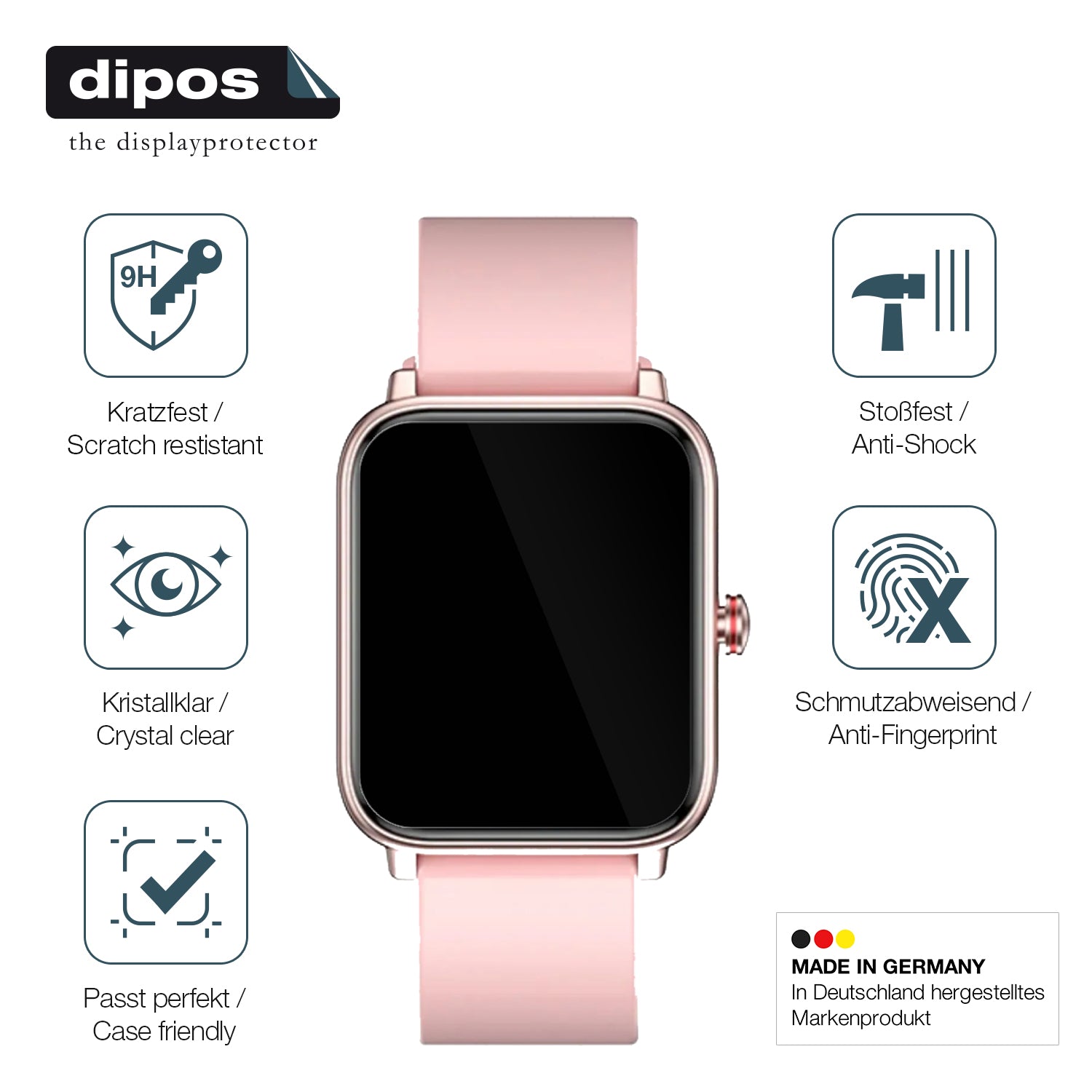 Displayschutz hergestellt in Deutschland, höchste Qualität made in Germany