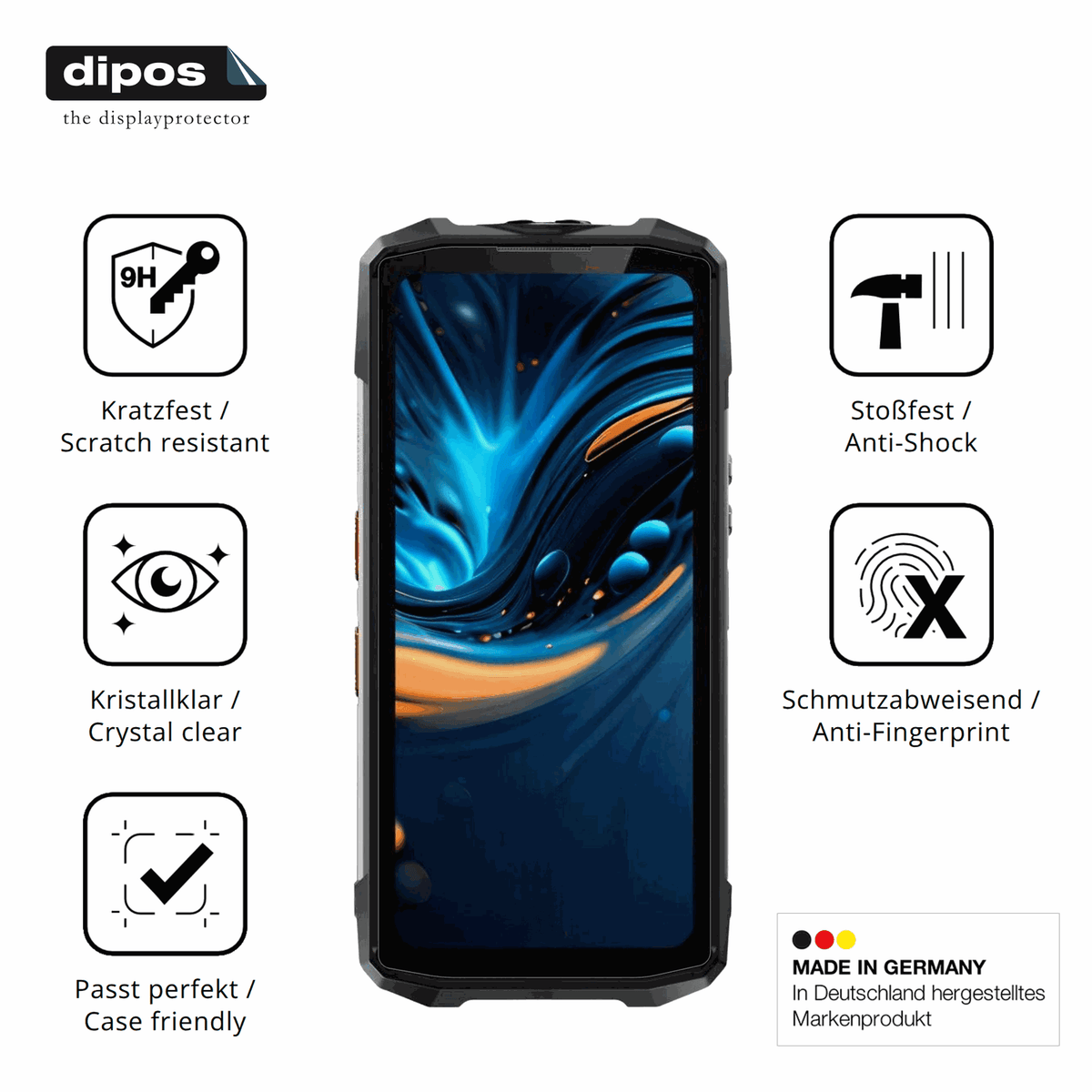 Displayschutz hergestellt in Deutschland, h�chste Qualit�t made in Germany