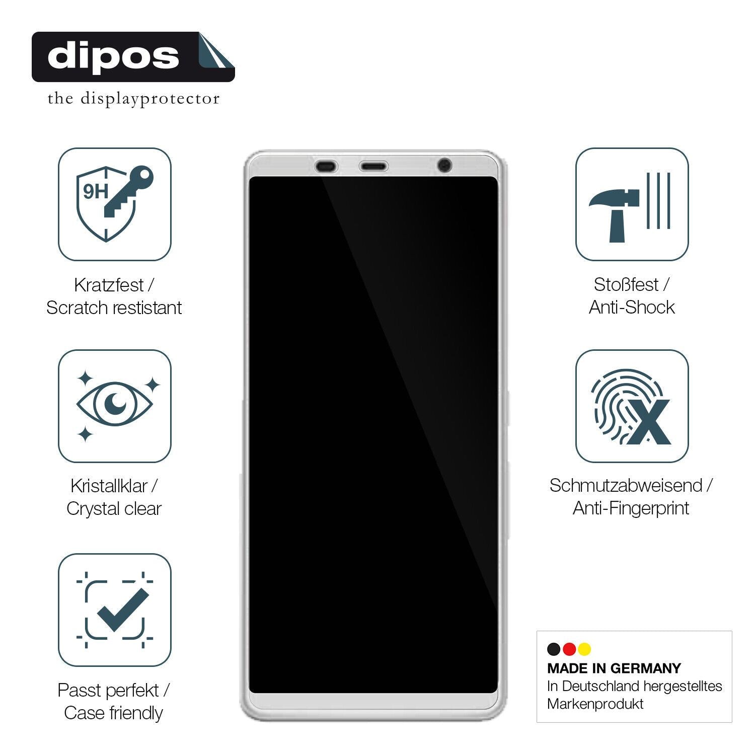 Displayschutz hergestellt in Deutschland, höchste Qualität made in Germany