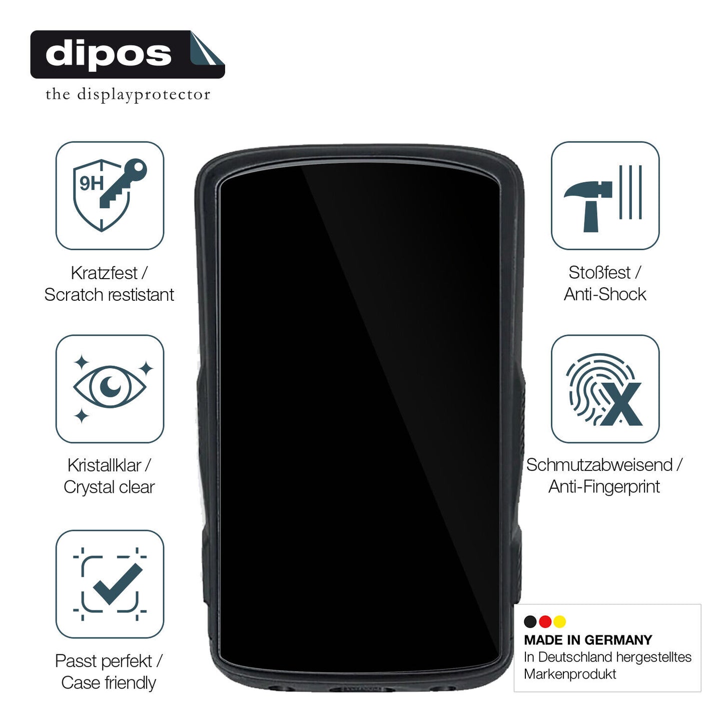 Displayschutz hergestellt in Deutschland, höchste Qualität made in Germany