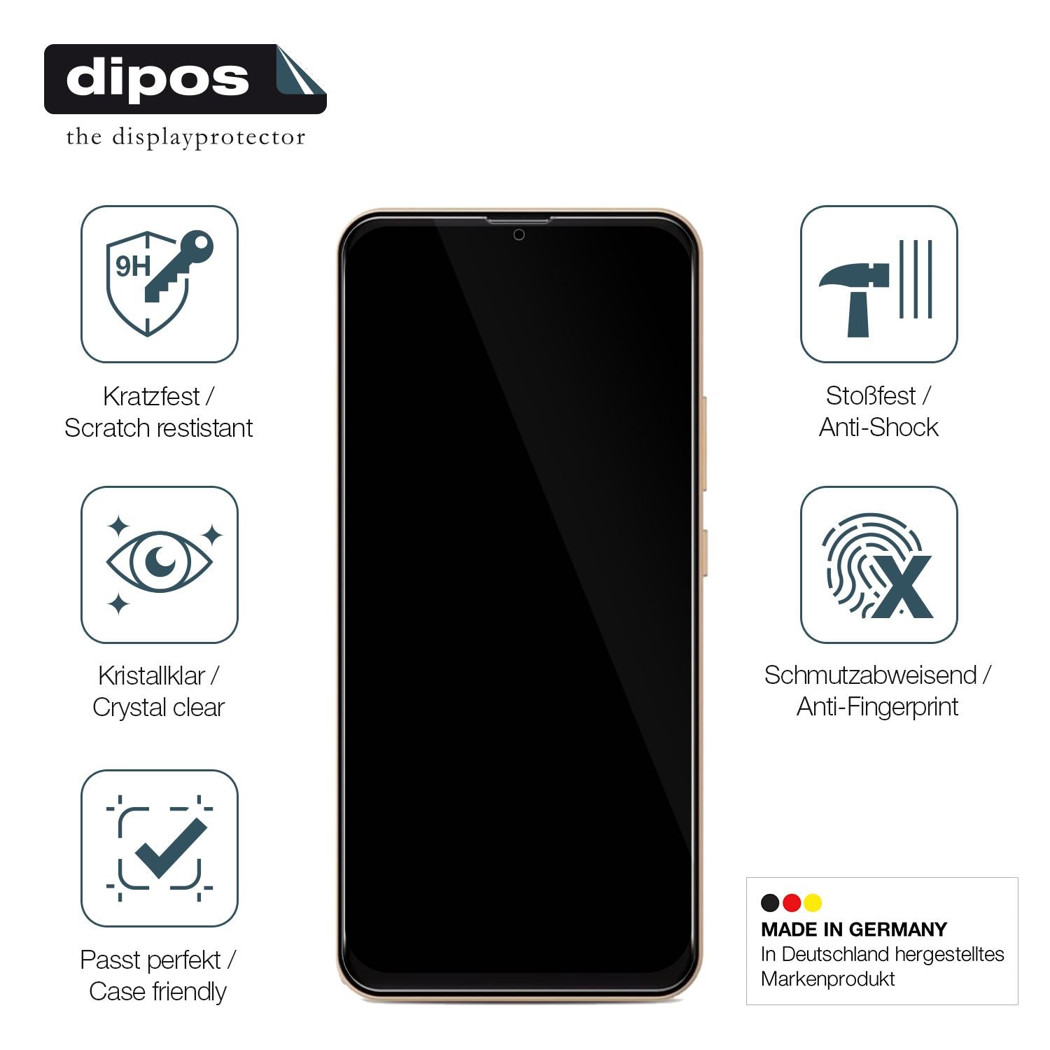 Displayschutz hergestellt in Deutschland, höchste Qualität made in Germany