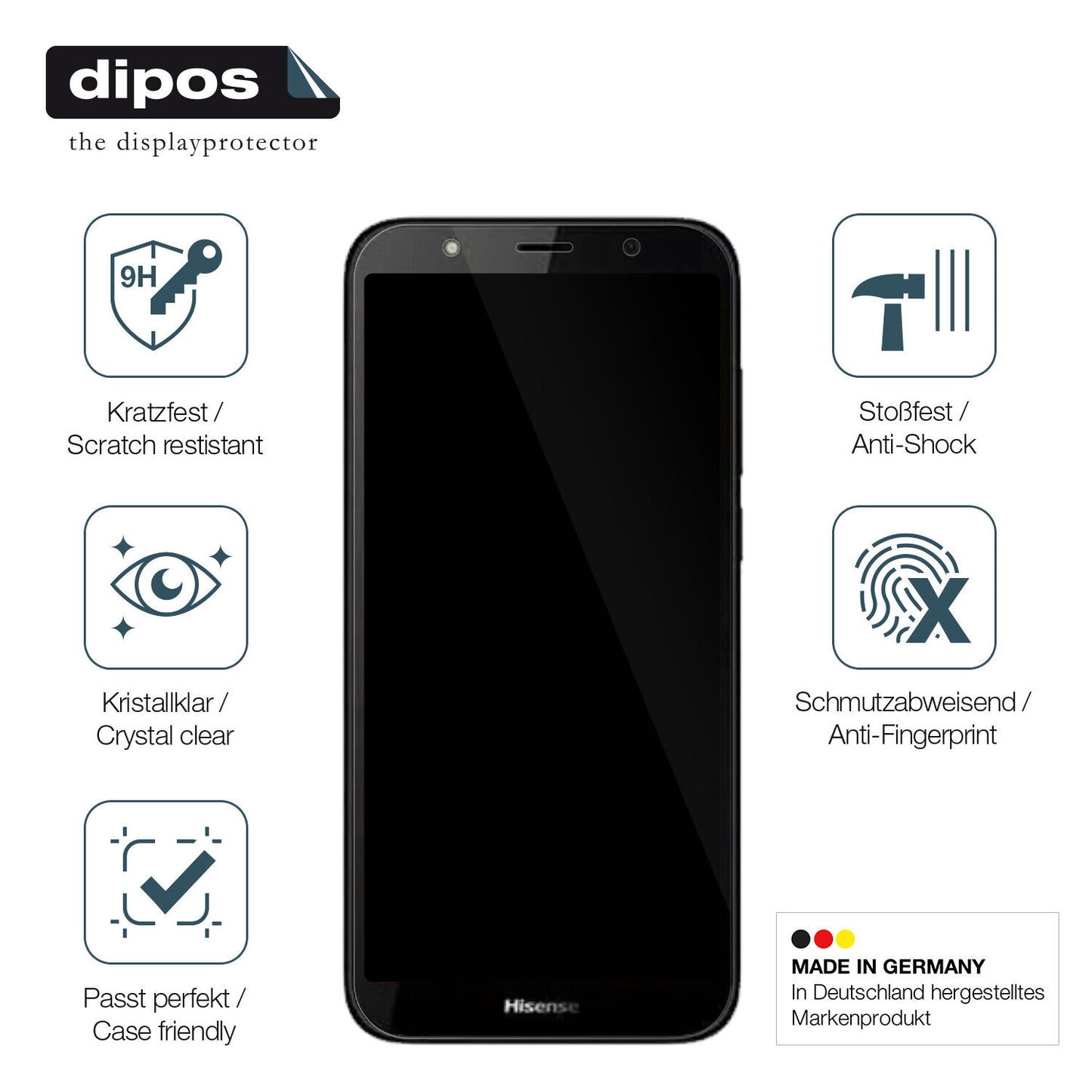 Displayschutz hergestellt in Deutschland, höchste Qualität made in Germany