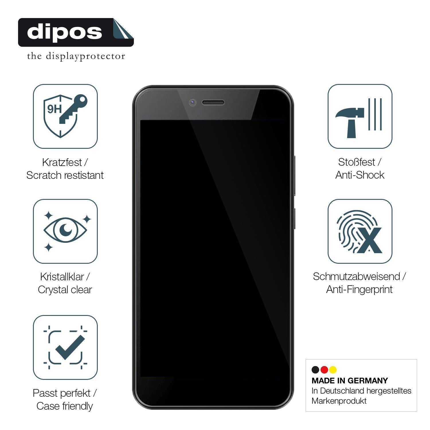 Displayschutz hergestellt in Deutschland, höchste Qualität made in Germany