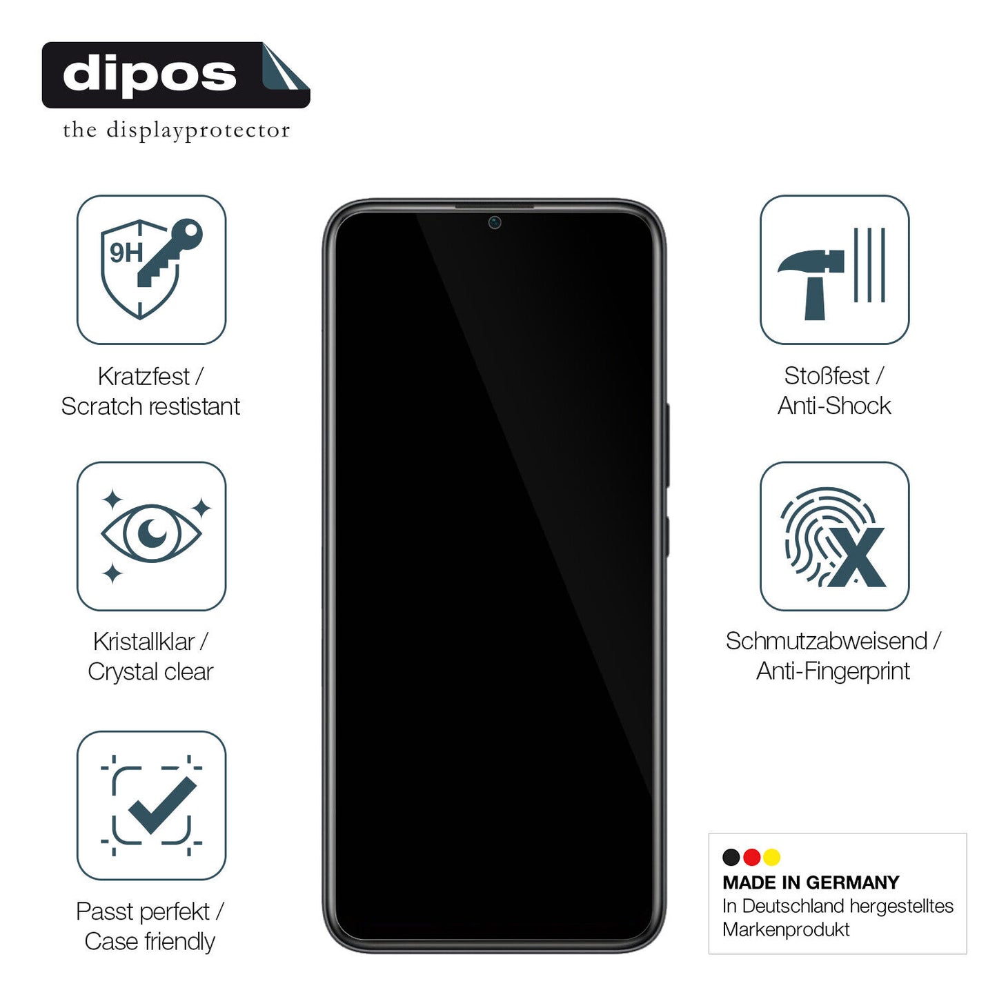 Displayschutz hergestellt in Deutschland, höchste Qualität made in Germany