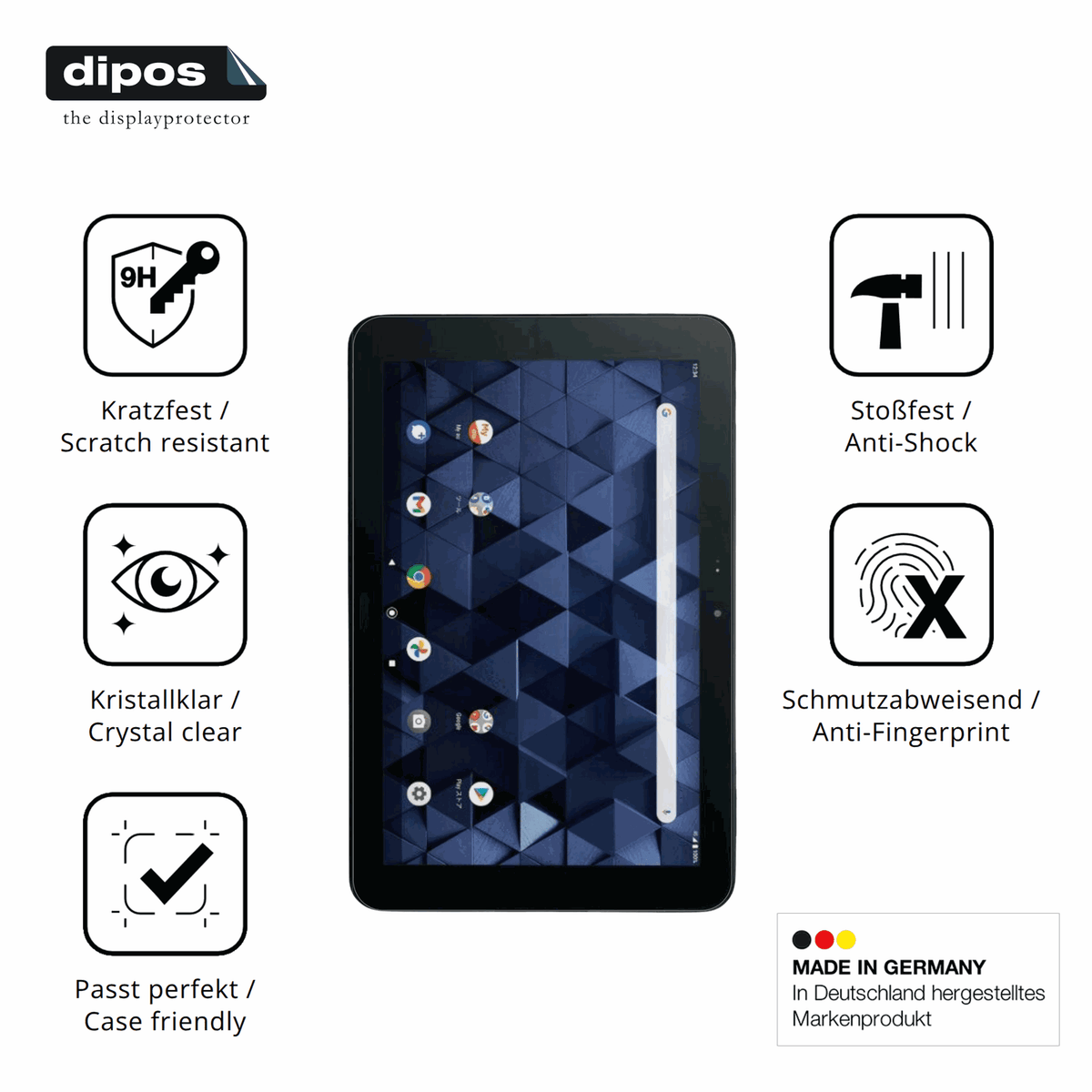 Displayschutz hergestellt in Deutschland, h�chste Qualit�t made in Germany